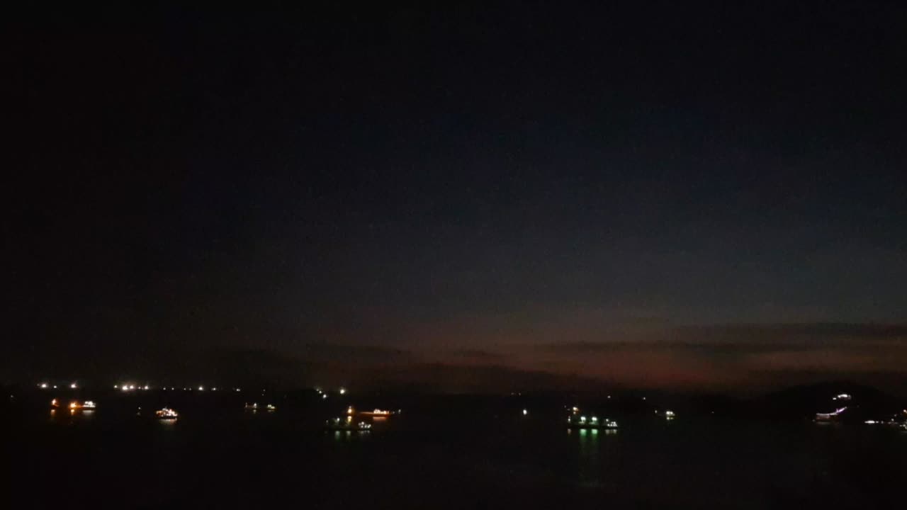 밤 바다 꿈꾸는 아름다운 풍경