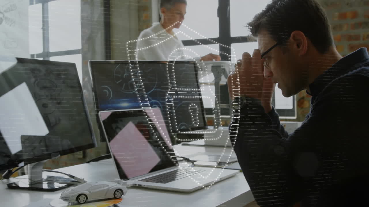 animación de la red de conexiones a través del procesamiento de datos mediante el uso de computadoras