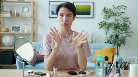 makeup tutorial by a woman
