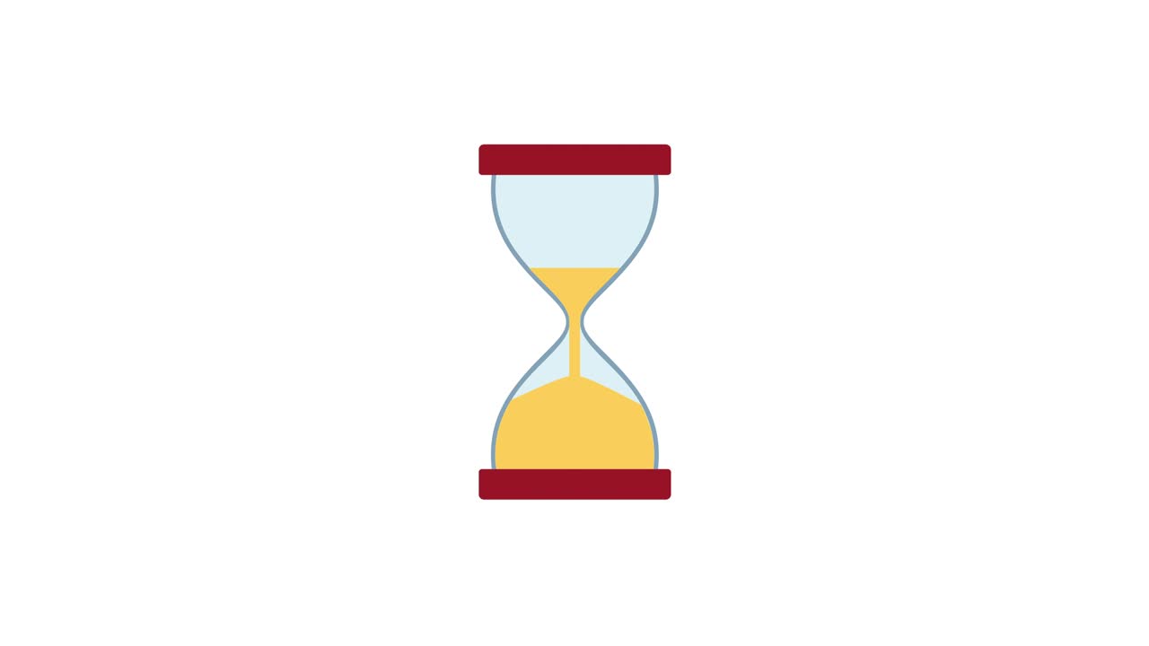 Hourglass video animation