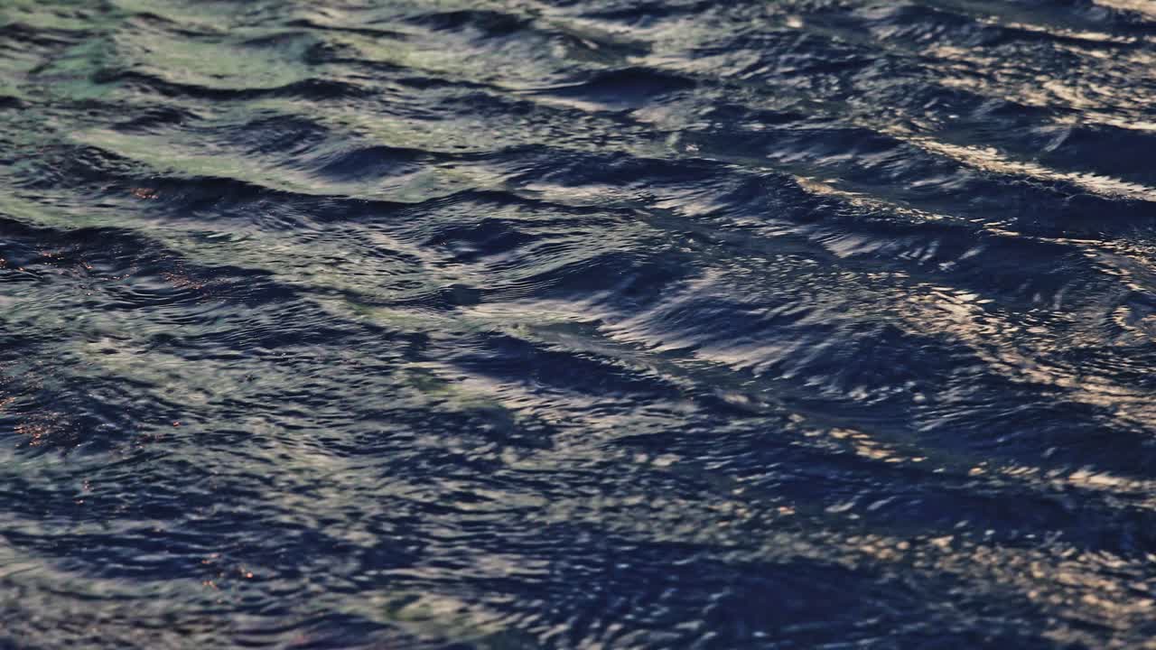 Close-up of Blue Water Waves