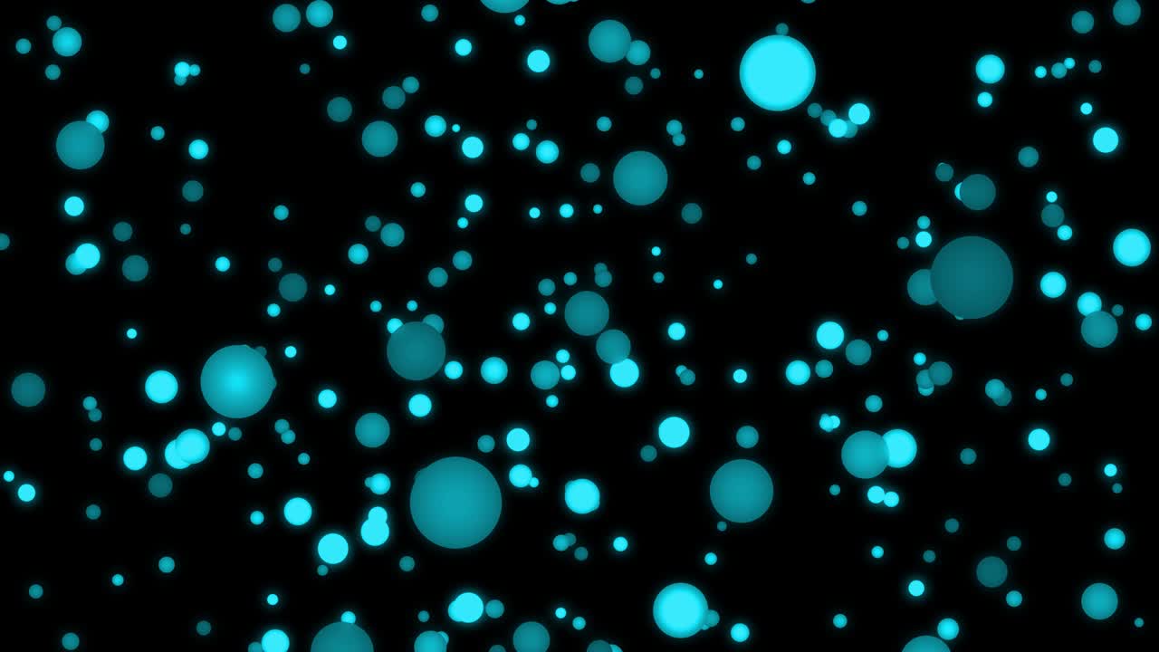 중간 크기의 점 공이 움직이는 애니메이션 모션 그래픽