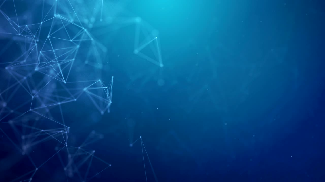 comunicación digital y red de tecnología moviendo líneas y puntos.