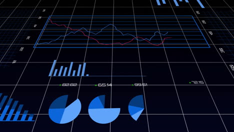 Animación-Del-Procesamiento-De-Datos-Financieros-Sobre-Fondo-Oscuro