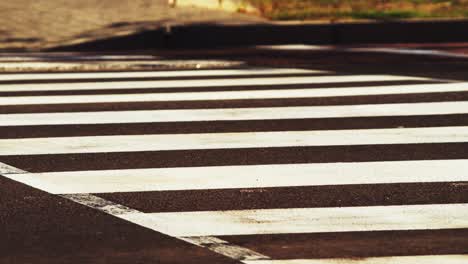 time lapse of pedestrian walking on zebra crossing