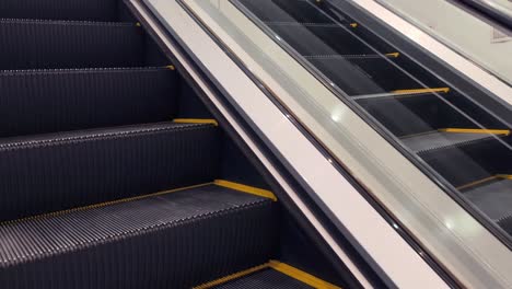 escalator in a modern shopping mall