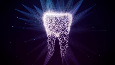 impresión de dientes en 3d animación rápida