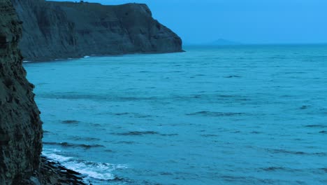 coastal scenery at dusk