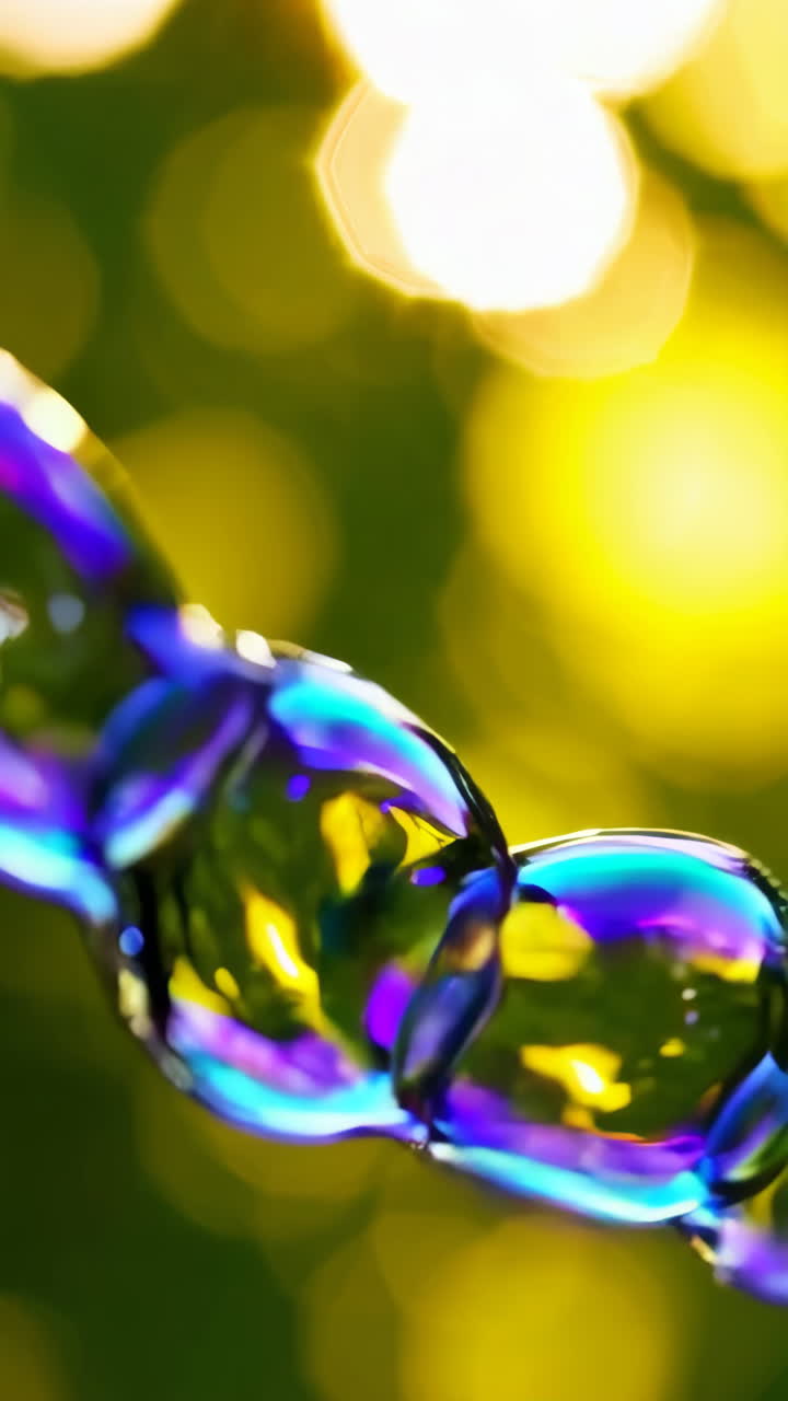 Iridescent Bubbles in Sunlight