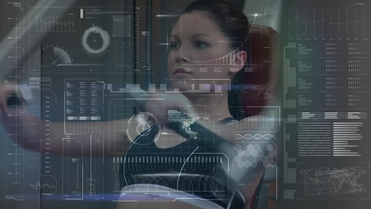 procesamiento de datos con mujeres que trabajan