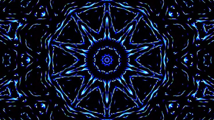 Bright abstract light governing full color, kaleidoscope