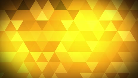 animación de bucle de superficie geométrica poligonal abstractamente dorada.