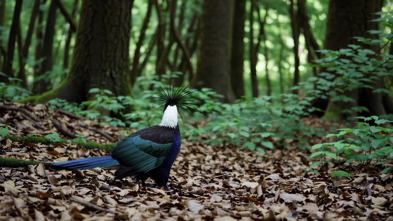 Colorful Bird in a Forest