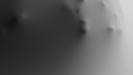a scary face and hands appear from the white surface