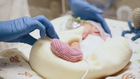 infant in neonatal intensive care unit