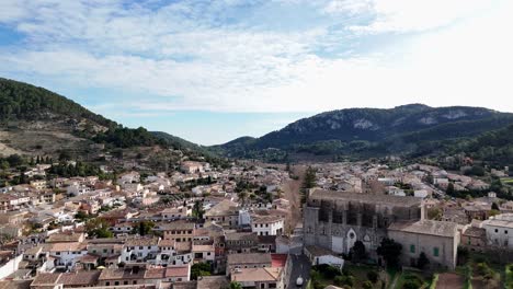 the esporles valley on the island of mallorca in the serra de tramuntana, spain