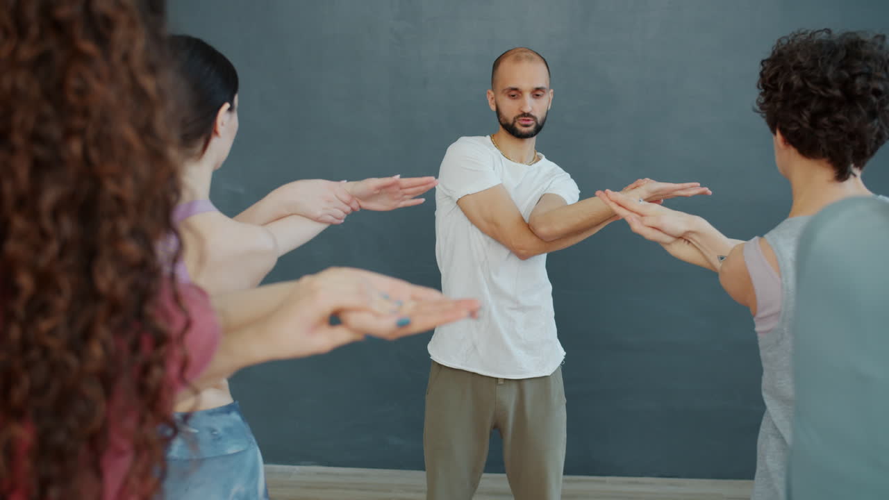 Group Stretching Exercise Class