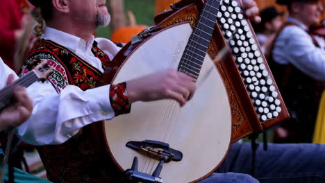 folk music performance at a rural festival
