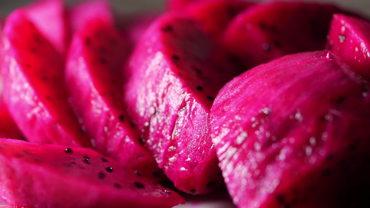 Sliced Dragon Fruit