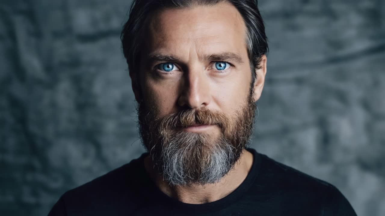 retrato de un hombre con barba