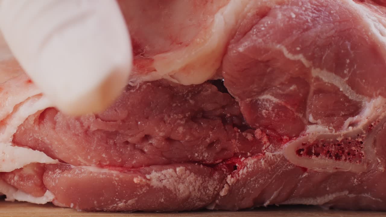 Preparing Raw Pork Loin