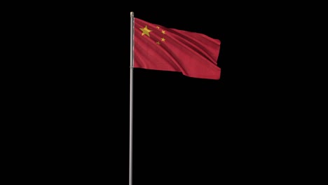 bandera de china con el canal alfa
