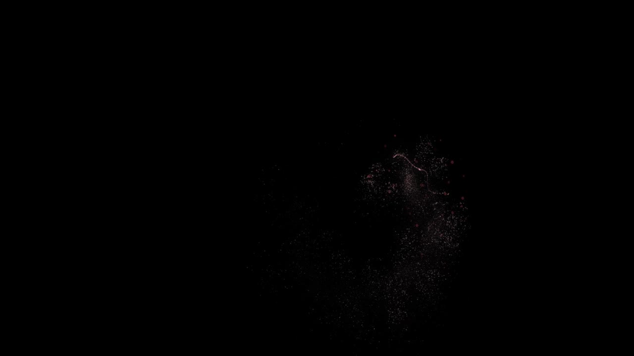 분홍색 원 프레임과 반이는 효과