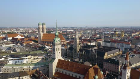 close up shot of marienplatz plaza in munich's old town district