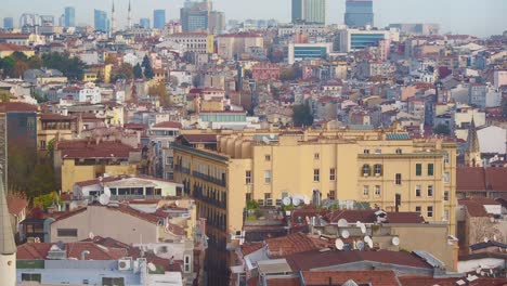 istanbul cityscape view from above