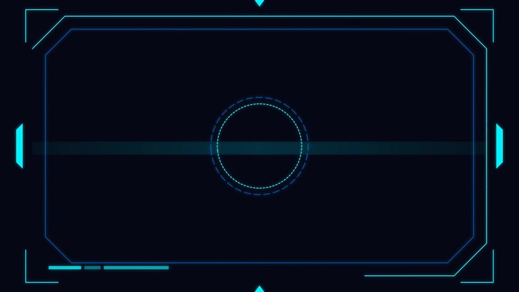 Futuristic Digital HUD Interface Scanning Overlay