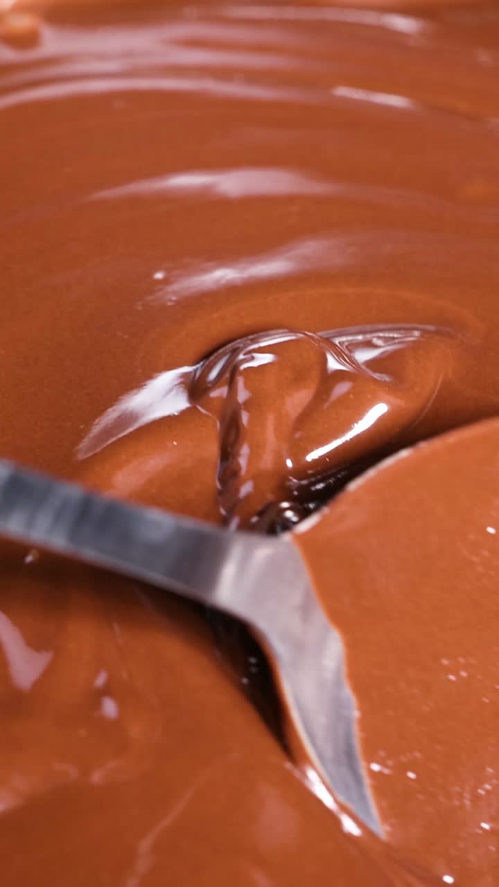El chocolate derretido