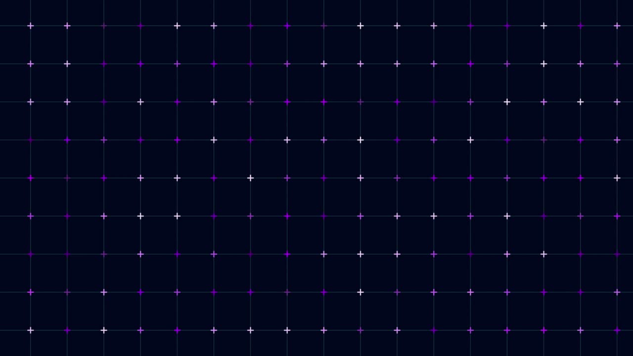 patrón de cruces de neón verde con líneas de cuadrícula