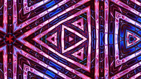 3d elegante abstracto en bucle bg como patrón simétrico ondulado como estructura caleidoscópica con ondas, vidrio líquido multicolor con hermosos colores de gradiente. 4k animado fluido colorido de moda