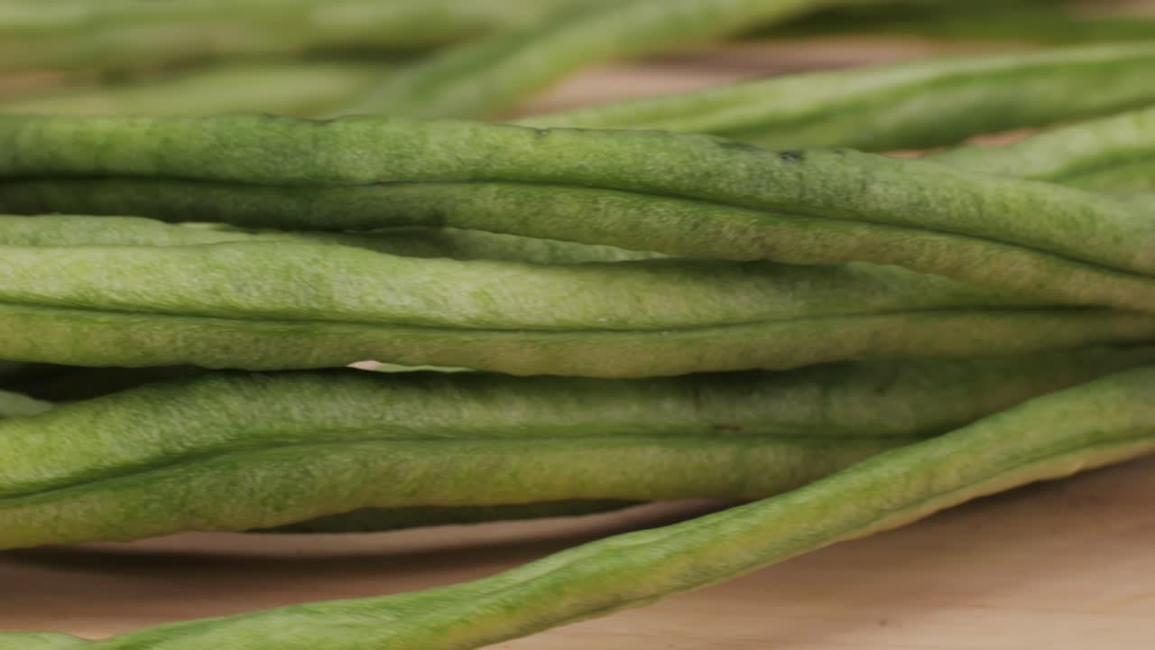 frijoles largos frescos