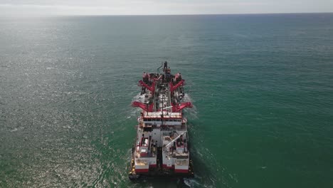 hopper dredger on the sea in del mar, san diego, california