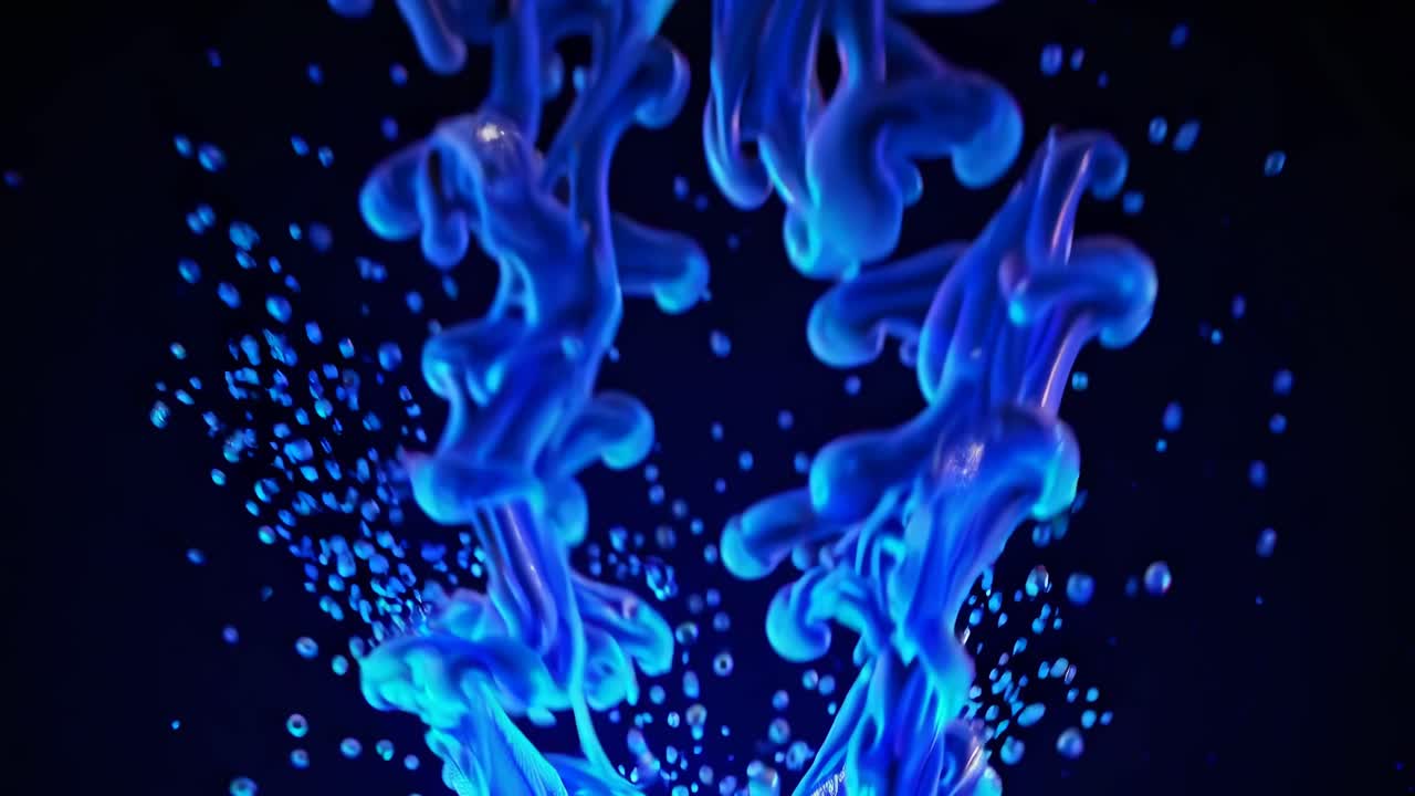 remolinos líquidos azules abstractos