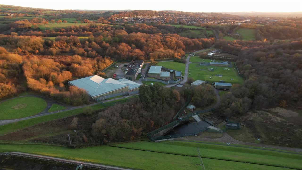 영국 시골의 수처리 시설