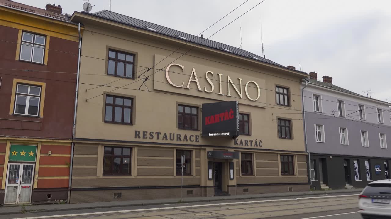 Building of Casino Kartac, house of Czech chain of popular casinos on 28. rijna street