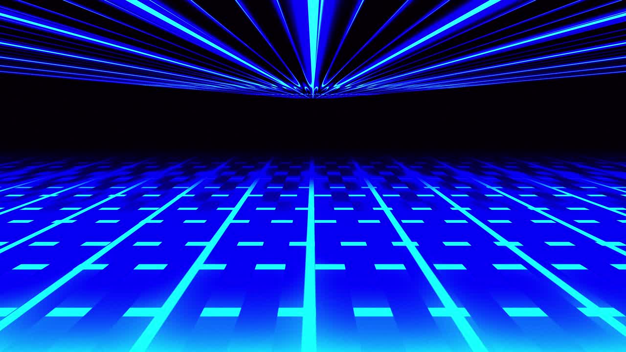 3d 파란색으로 움직이는 빛나는 애니메이션 루프