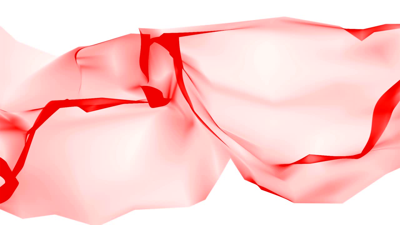 디지털 다각형 부드러운 실크 리본 부드러운 흔들림 추상적인 배경 - 새로운 동적 기술 예술 움직임 다채로운 비디오 영상