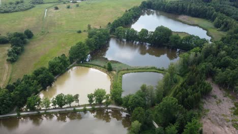 farm ponds used for fish farming