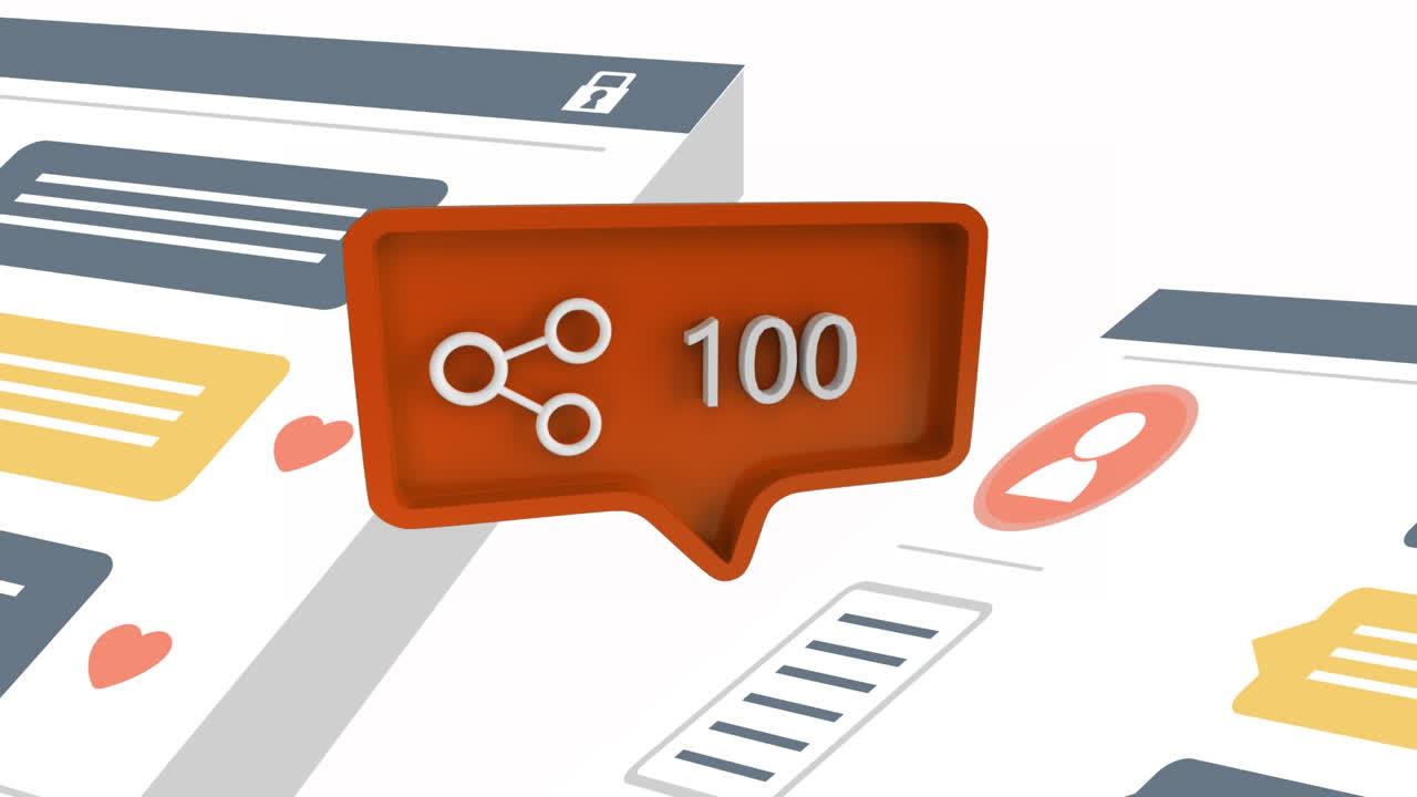 icono de conexión con el aumento de la cuenta en las redes sociales