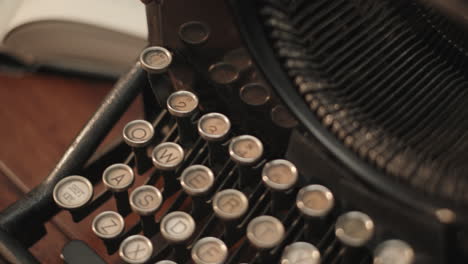 isolated vintage typewriter keyboard