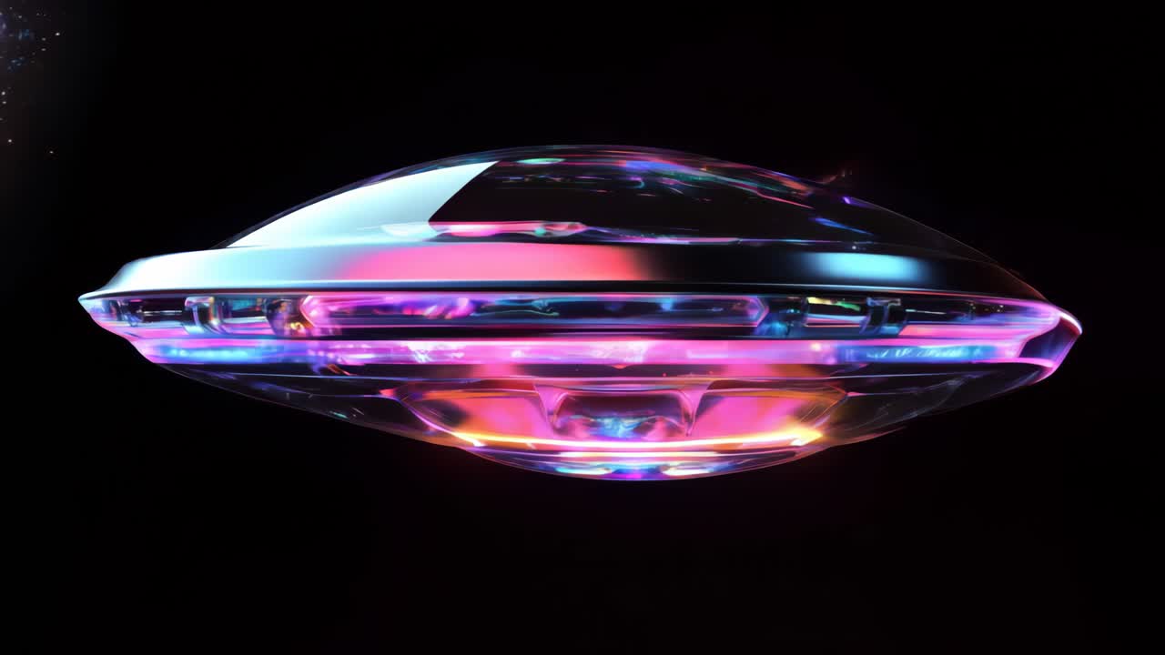 Futuristic UFO in Space