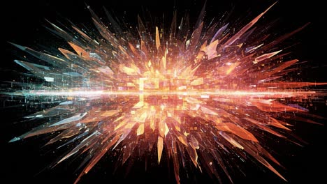 dynamic explosion of light and color: a vivid illustration of energy and motion captured in a spectacular artistic display