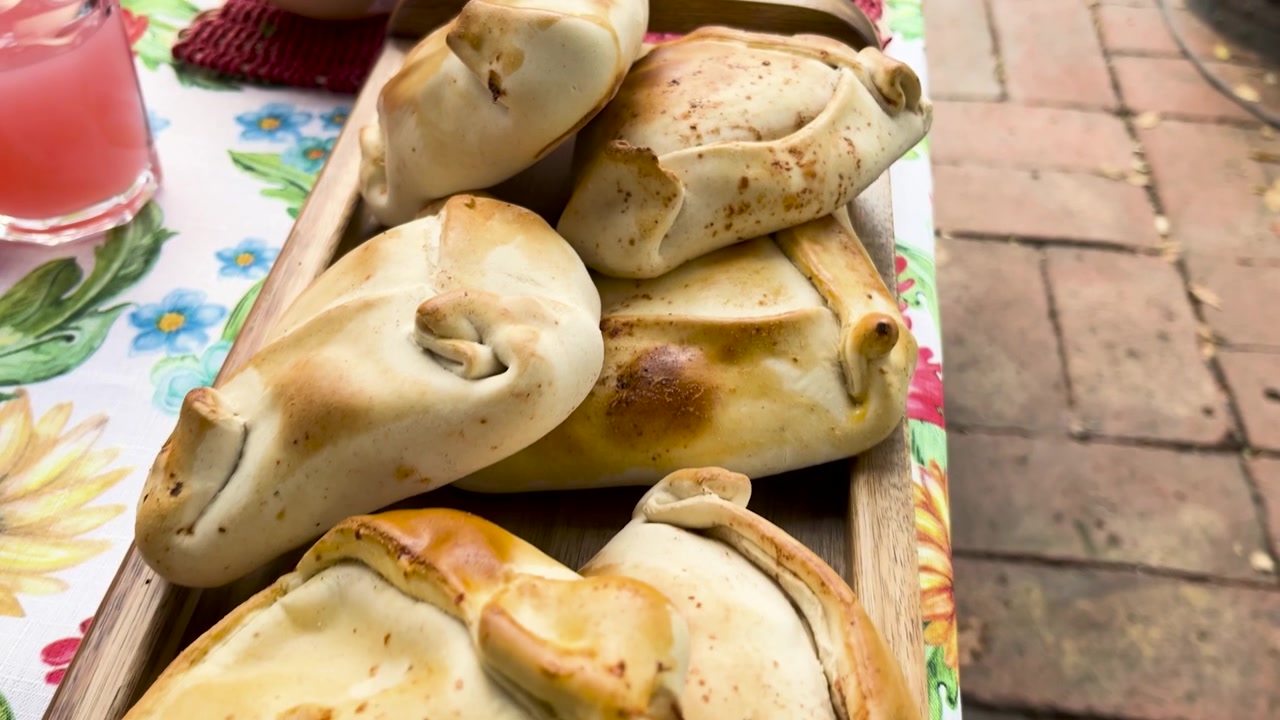 Fiestas patrias Chile national day set grill flags empanadas shot