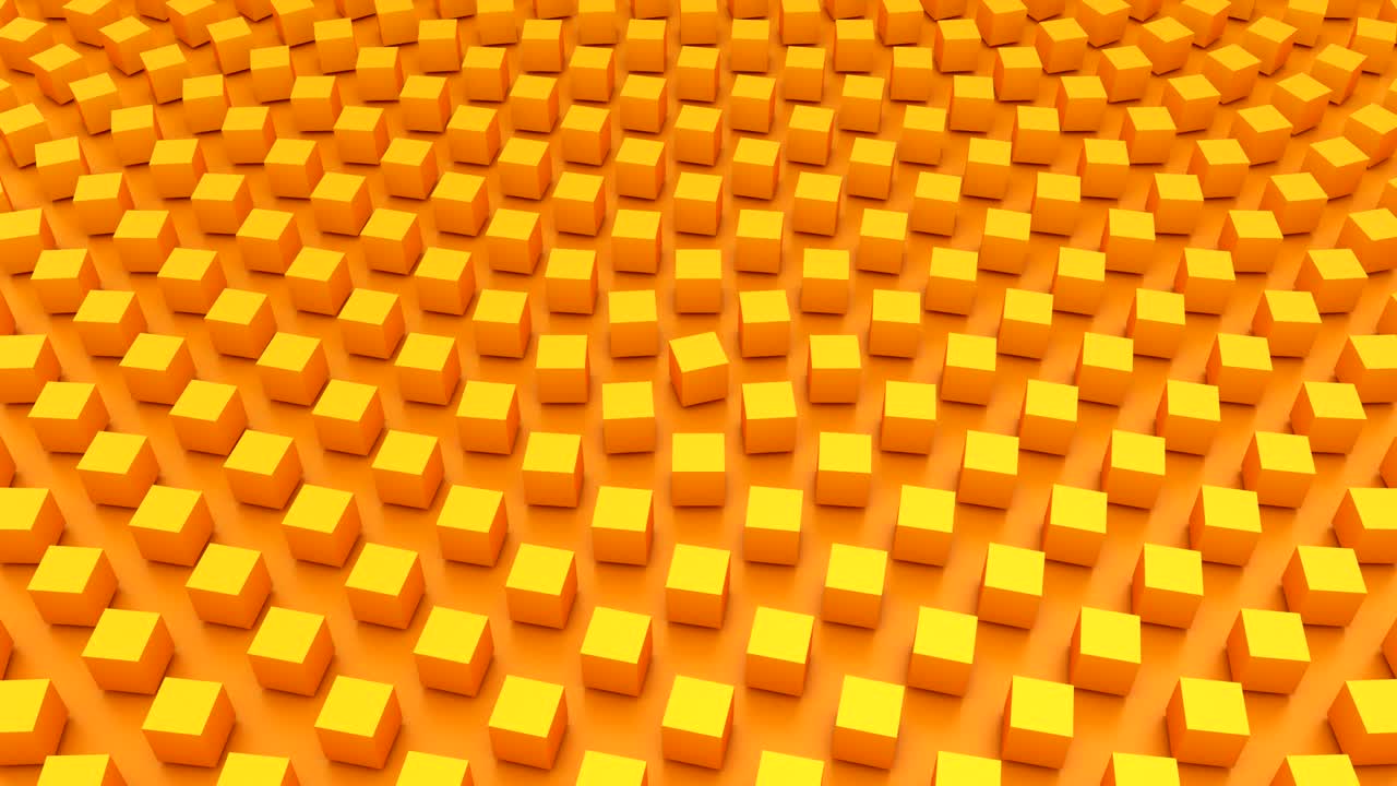 Rotating Cubes Form A Wave