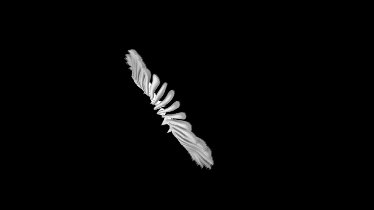 абстрактный фон вращающаяся сегментированная органическая форма