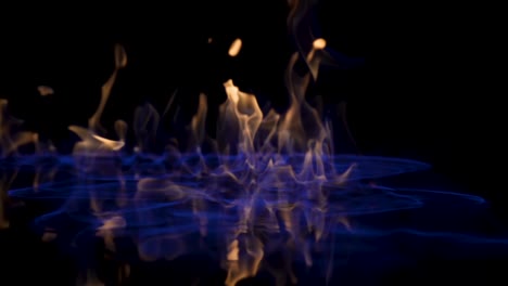 Colorful Fire Reflection