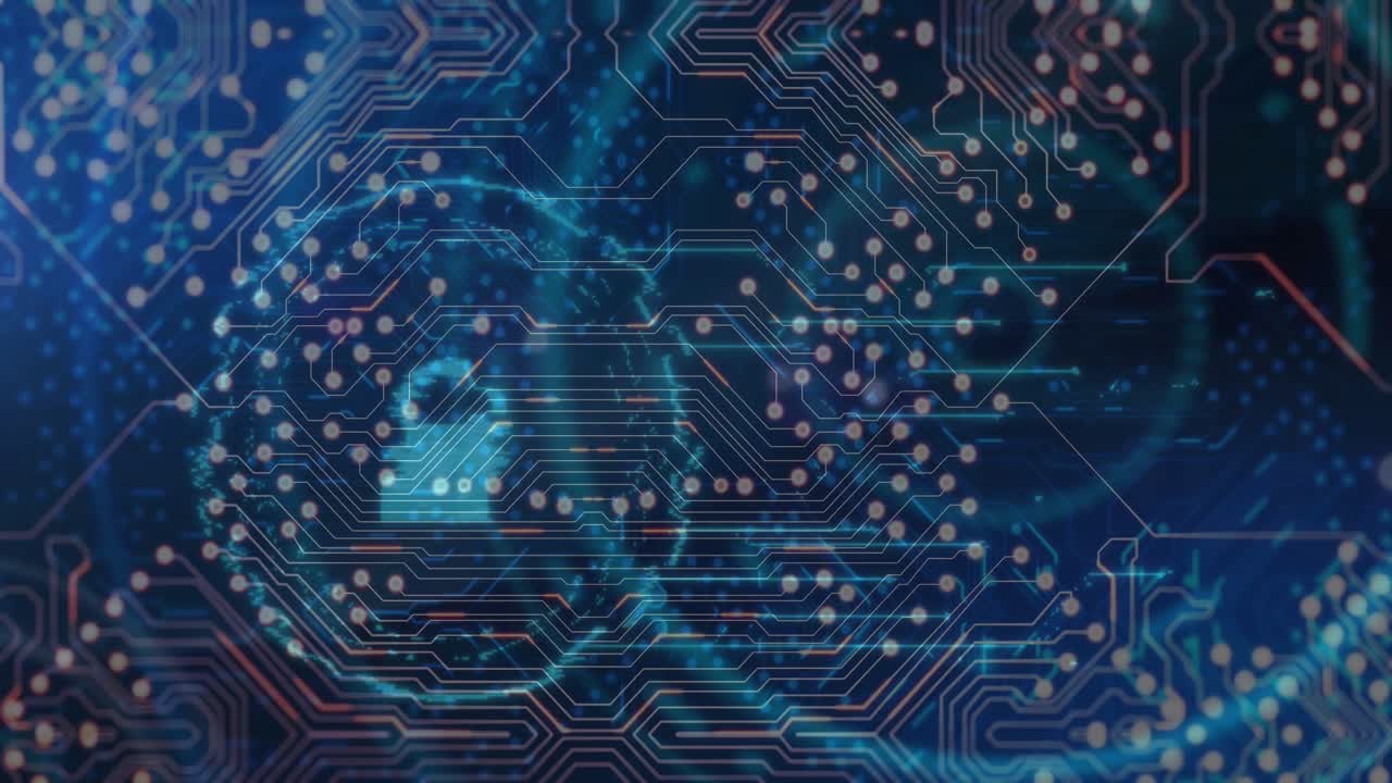 Animation of data processing over network of connections